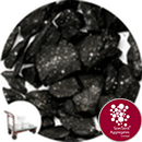 Aspen Glitter - Jet Black with Silver - Click & Collect - 7283/50